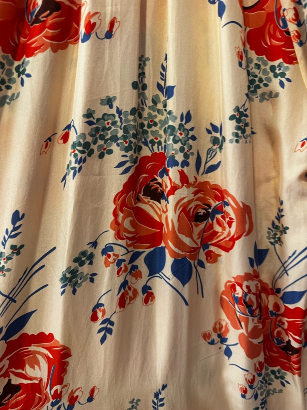 The Great. The Vestige Silk in Echo Rose Print Maxi dress Sz 1 (US S) - Picture 11 of 13